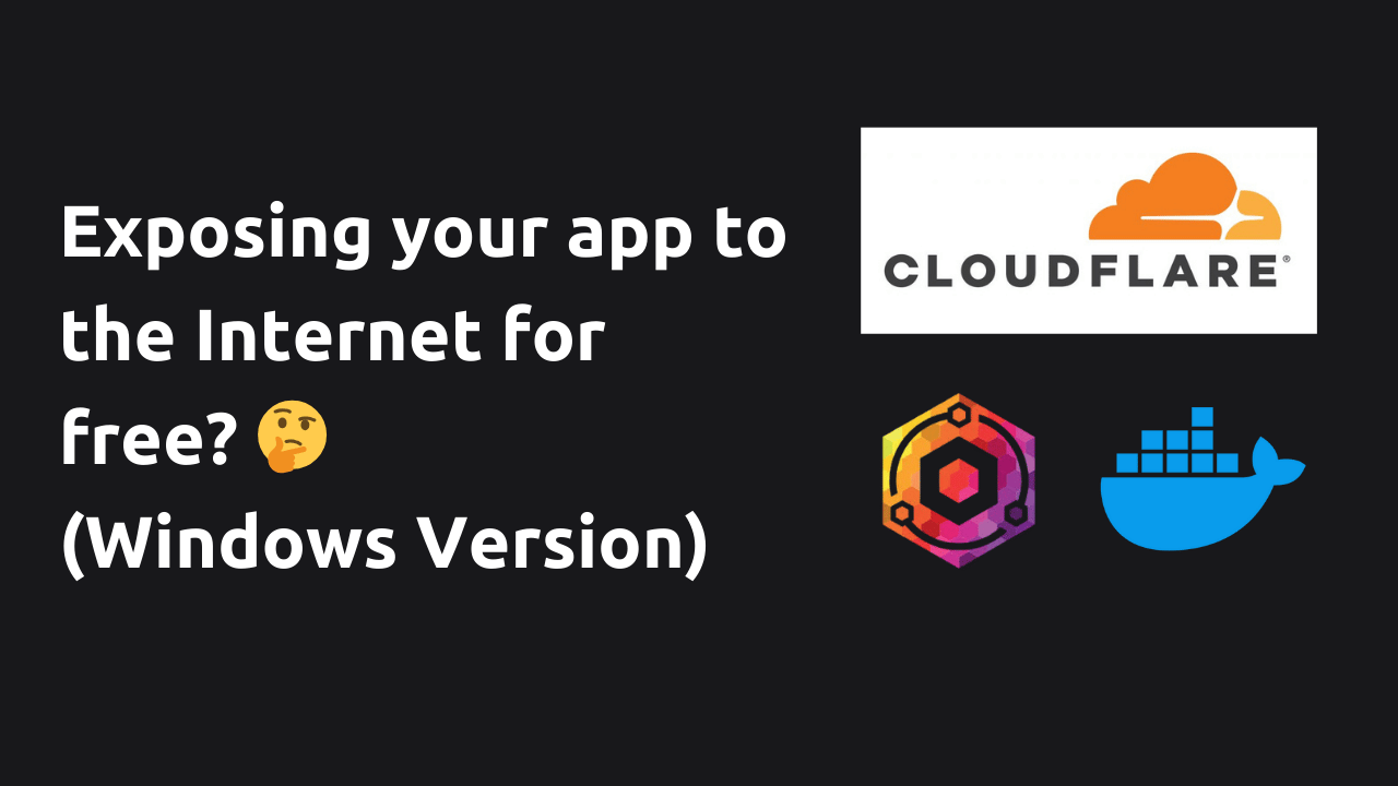 Expose Your Local App to the Internet with Cloudflare Tunnel (Windows Version)